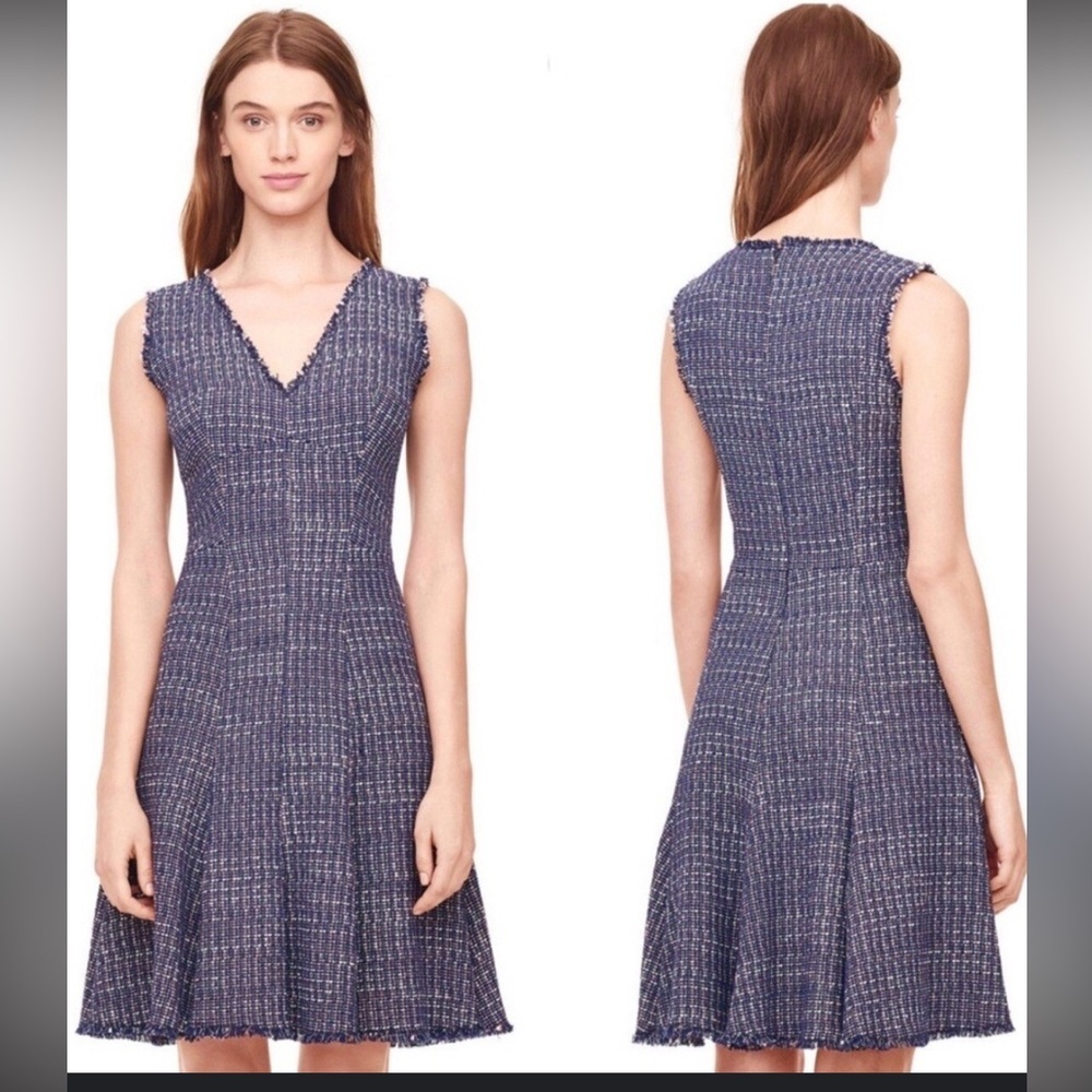 Rebecca Taylor Tweed Fit & Flare Dress — Size 10 — NWT $495